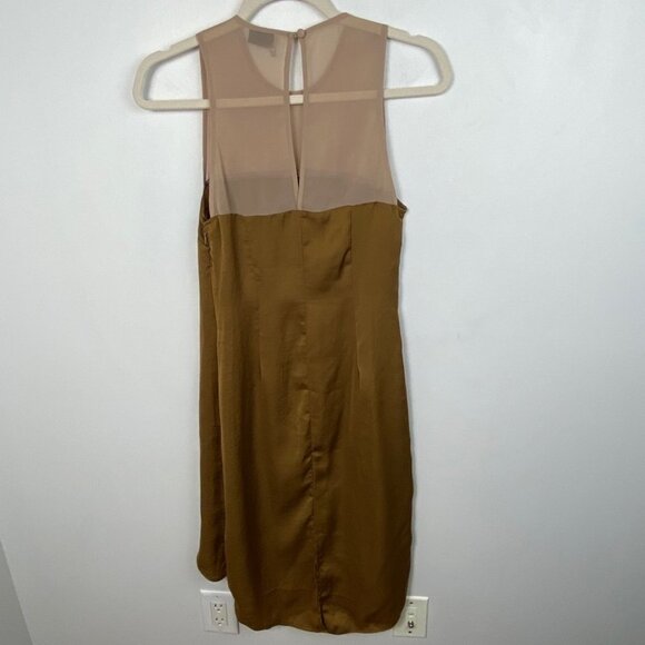 Urban Outfitters 90s Retro Brown High Low Dress Size Small Sparkle Fade Bohemian - Picture 4 of 8